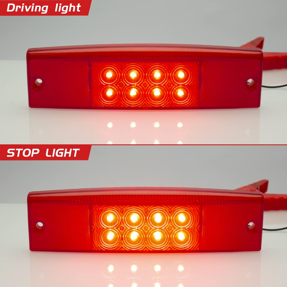 Hazawa Led Tail Light For Ranger 570, Rear Taillight Compatible With Polaris Ranger 400 500 570 800 Efi Midsize Replacement For
