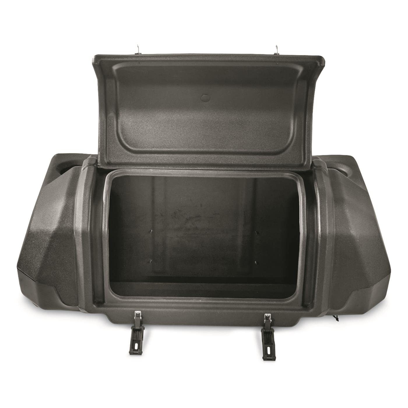 Guide Gear ATV Lounger Seat - Large Cushion, Storage Box, Helmet Holder, Black Polyethylene