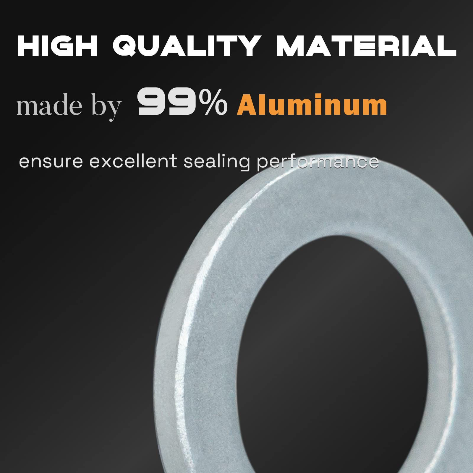 20Pcs M18 Oil Drain Plug Gasket, Transmission Fluid Drain Plug Crush Washer, Aluminum Crush Washer, Seal Ring by KeeRoarin, 18mm