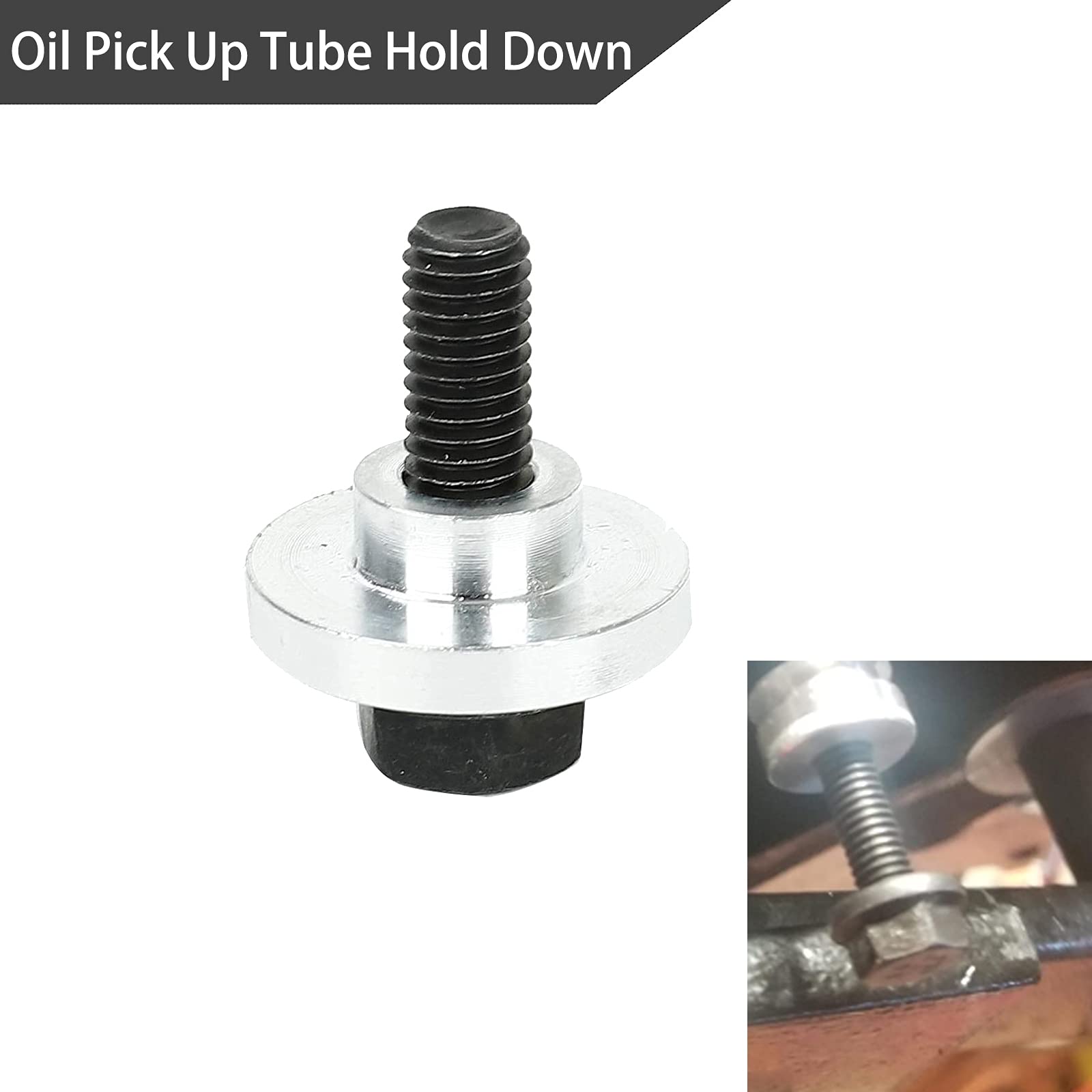 BLACKHORSE-RACING LS Billet Aluminum Oil Diverter Barbell & Valve Plug Kit for GM Gen III & IV LS Engines Model HM1814