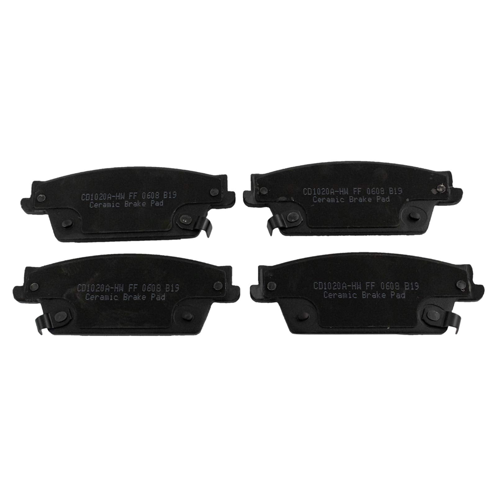 TRQ Rear Brake Pads Ceramic Compatible with 2006-2007 Cadillac CTS 2004-2009 SRX 2005-2009 STS