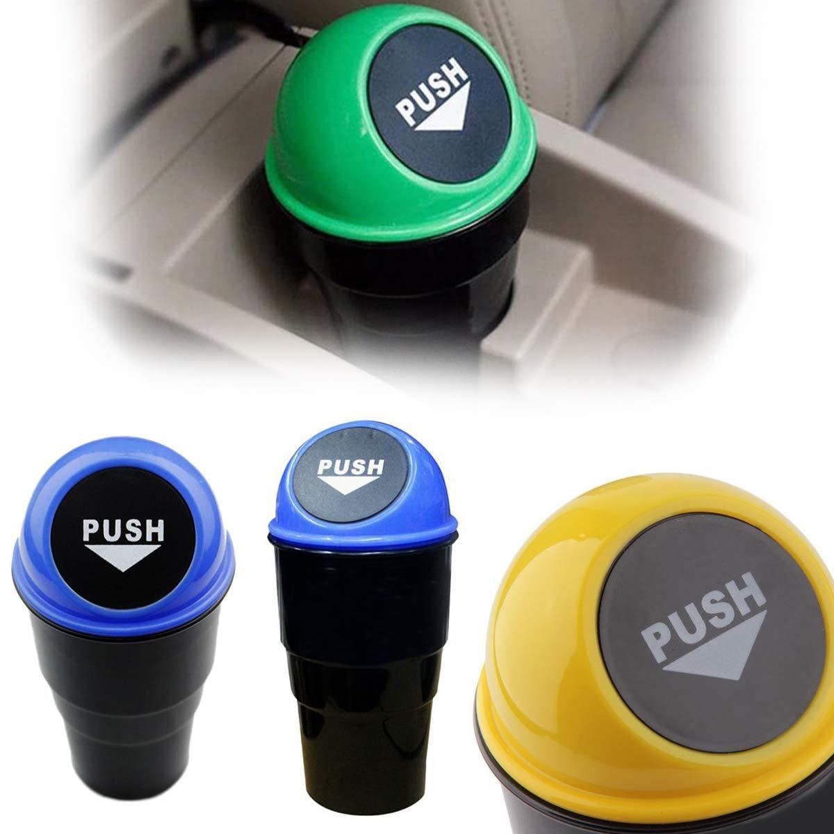 Allcato CAR DUSTBIN WIDELY Used in Many Kinds of Places Like Offices, Household, Cars, Hospitals ETC. for Storing Garbage and Al
