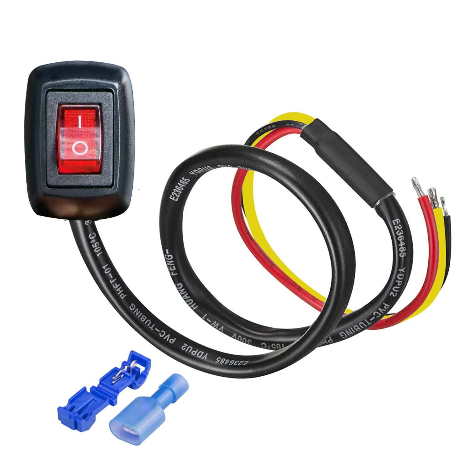 Gebildet Paste Type Switch Push Button Led Switch With Terminal For Car Boat Marine Truck Rv, Dc12V/10A, 24V/5A Diy On/Off Rocke