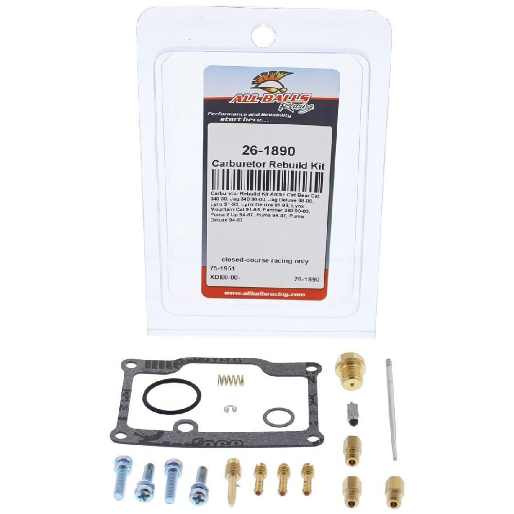 All Balls Carburetor Rebuild Kit For Arctic Cat 340 26-1890