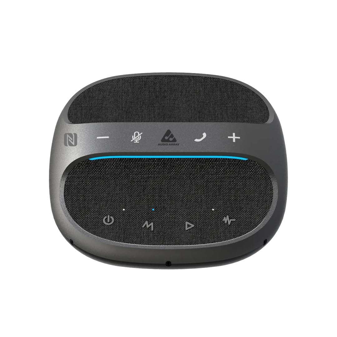 Audio Array AmW45 Wireless Conference Microphone With Speaker | Bluetooth, Usb & 4 Mics | 360 Pickup Upto 4M | Noise Reduction 