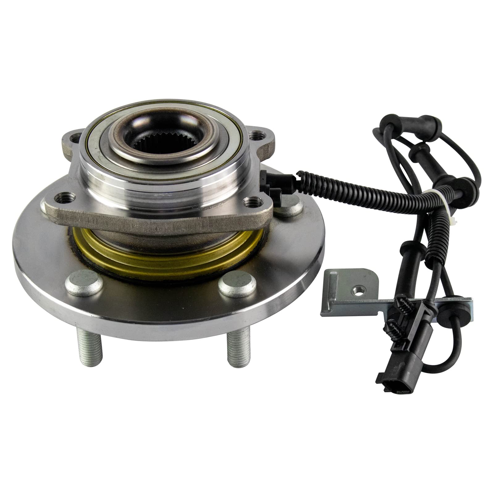 Trq Front Wheel Bearing & Hub Assembly With Abs Sensor Compatible With 2012-2016 Chrysler Town & Country 2012-2020 Dodge Grand C