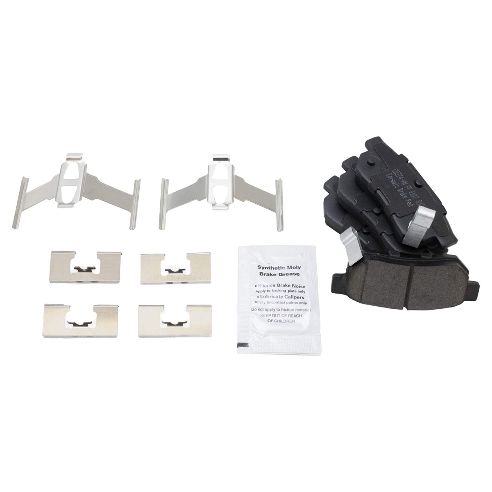 Trq Front And Rear Brake Pad & Rotor Kit Brake Pads Brake Rotor Ceramic Compatible With 1999-2000 Honda Civic