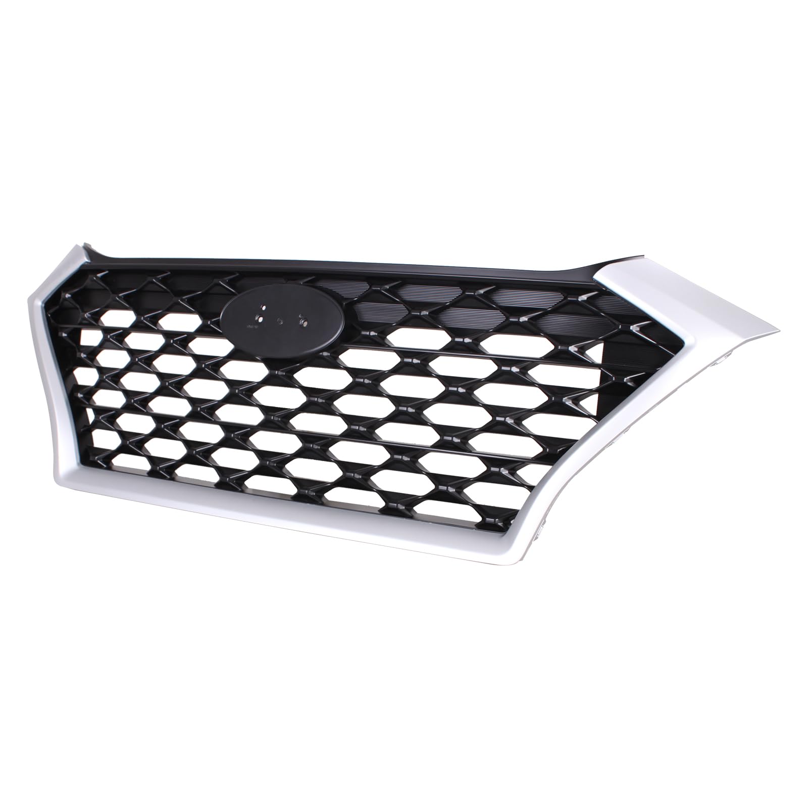 TYG (CAPA QUALITY) Front Grille Compatible with 2019-2021 Hyundai Tucson Chrome trim w/o Front View Camera, ABS OEM Replacement 