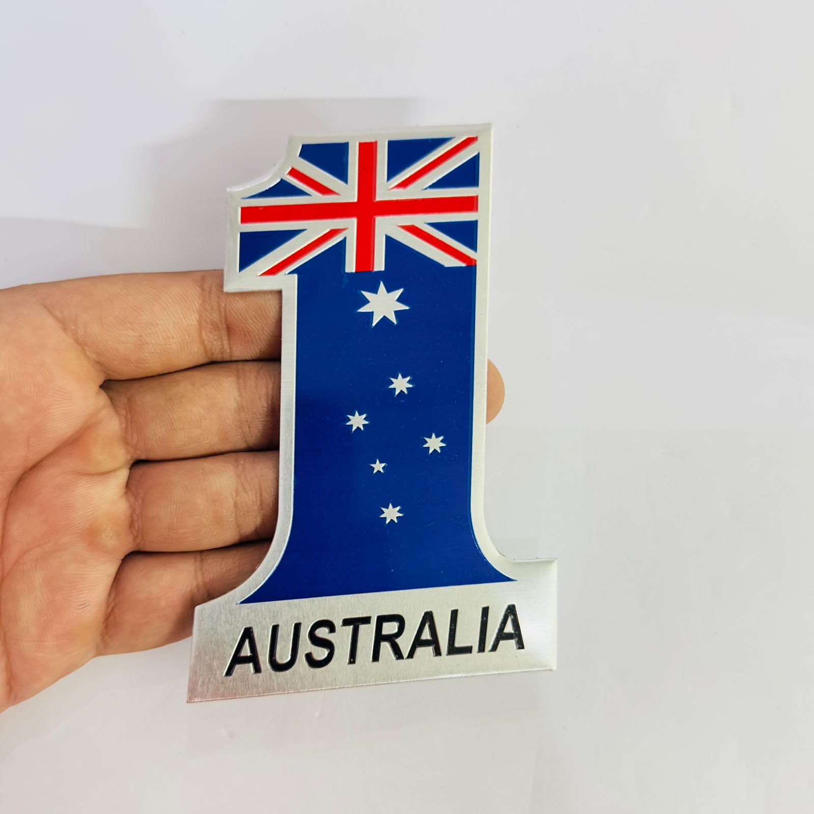(No One Australia Flag Sticker) Car Bike Laptop Metal Logoexterior Accessories Car Emblem & Met.Al Lo.Go For Carr 3D Badge Auto 
