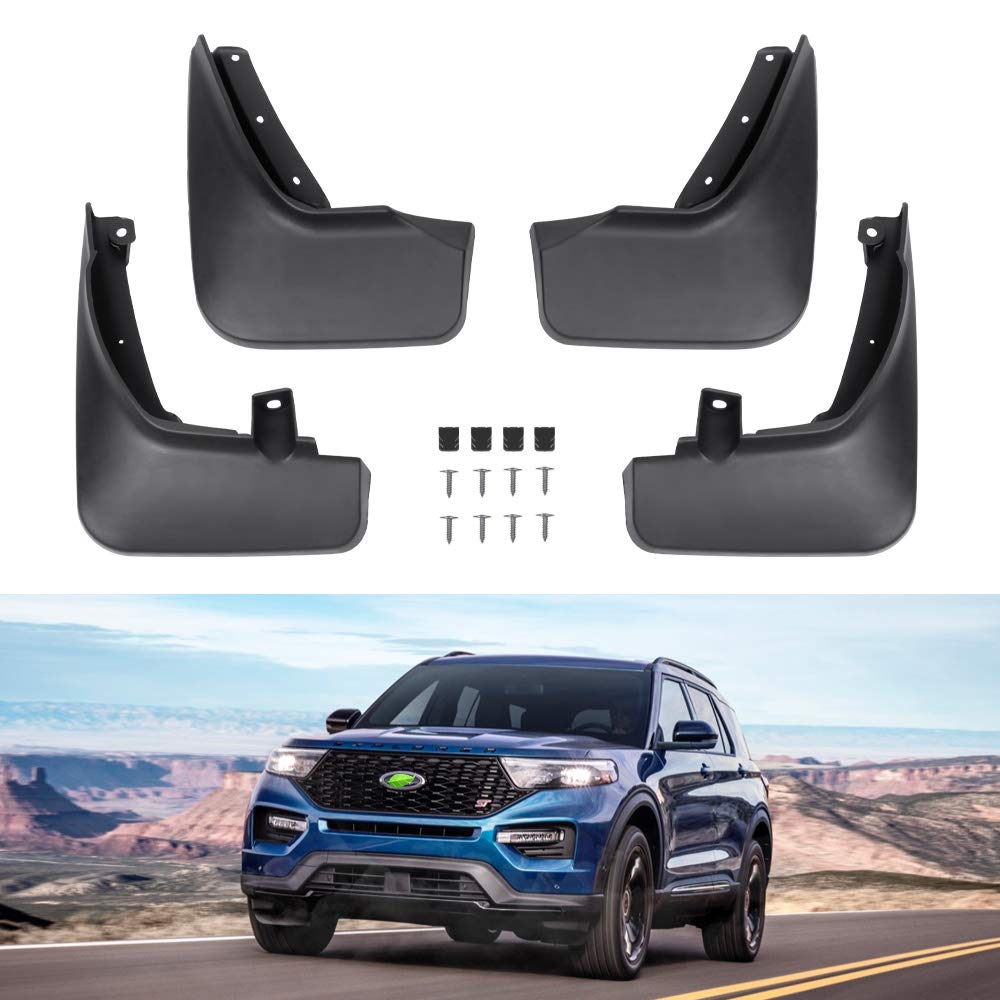 Autorder Mud Flpas Splash Guards for Ford Explorer 2020 2021 2022 2023 2024 Accessories Mudflap Fender Flares Front and Rear Mud