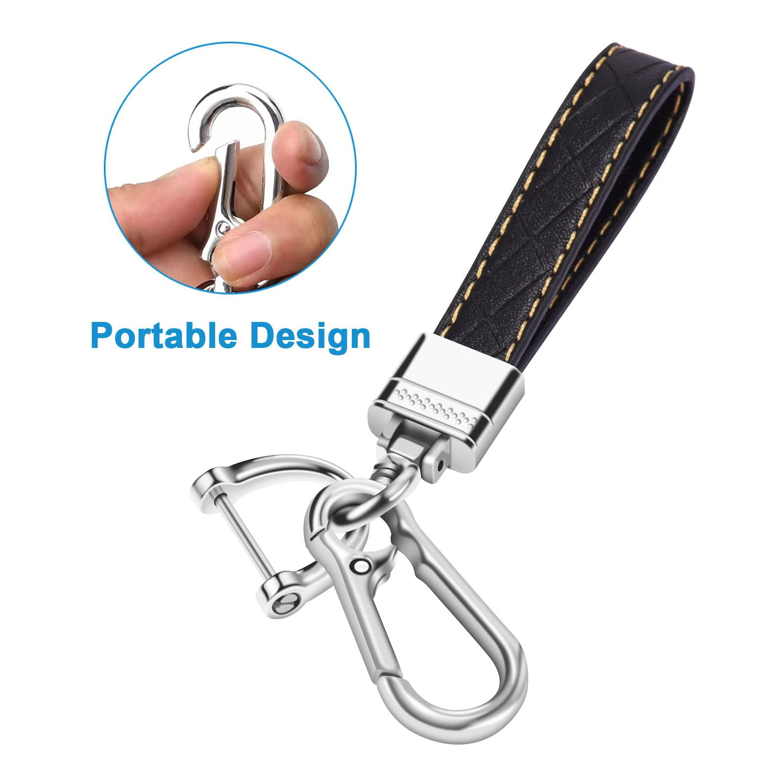 artapek White Key Fob Cover for Chevy Tahoe Suburban GMC Yukon - 6 Button TPU Key Shell Case with Keychain