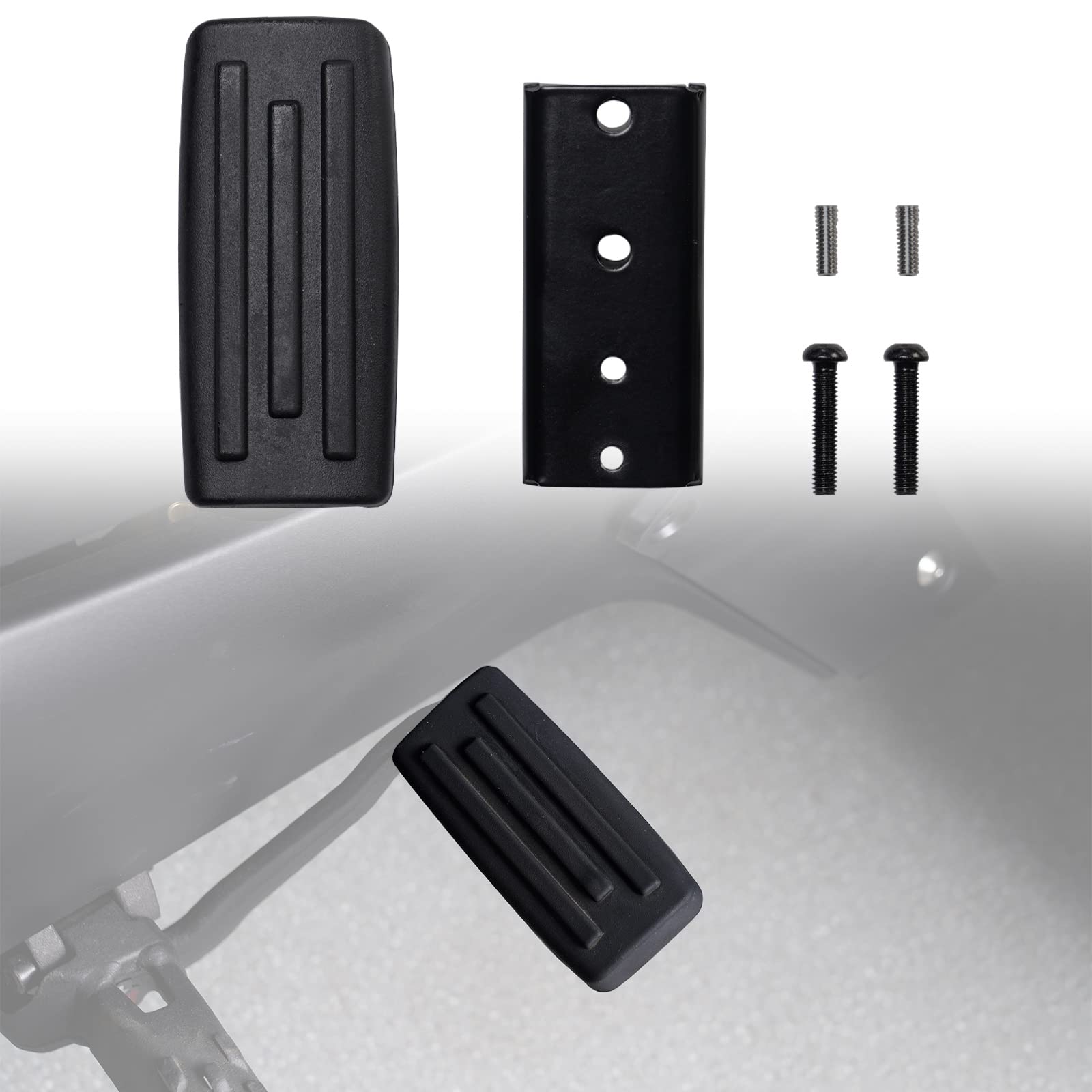 A & Utv Pro Larger Brake Pedal For Can Am Ryker All Models, Extended Brake Foot Rest Peg Footboards Accessories, Black, 1Pc