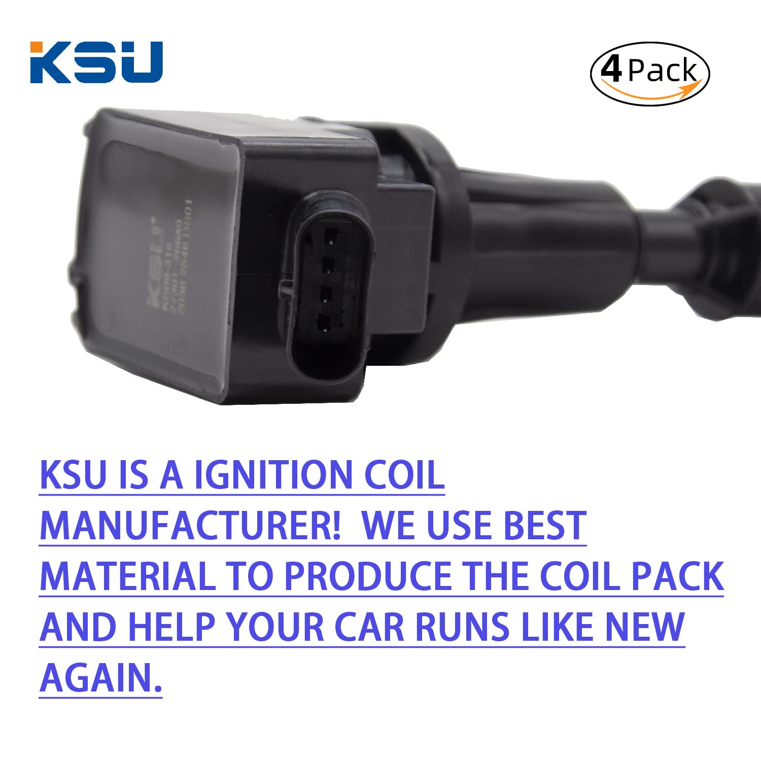 KSU Coil pack compatible with Kia Optima 2.0L L4 Turbocharged 2016-2020