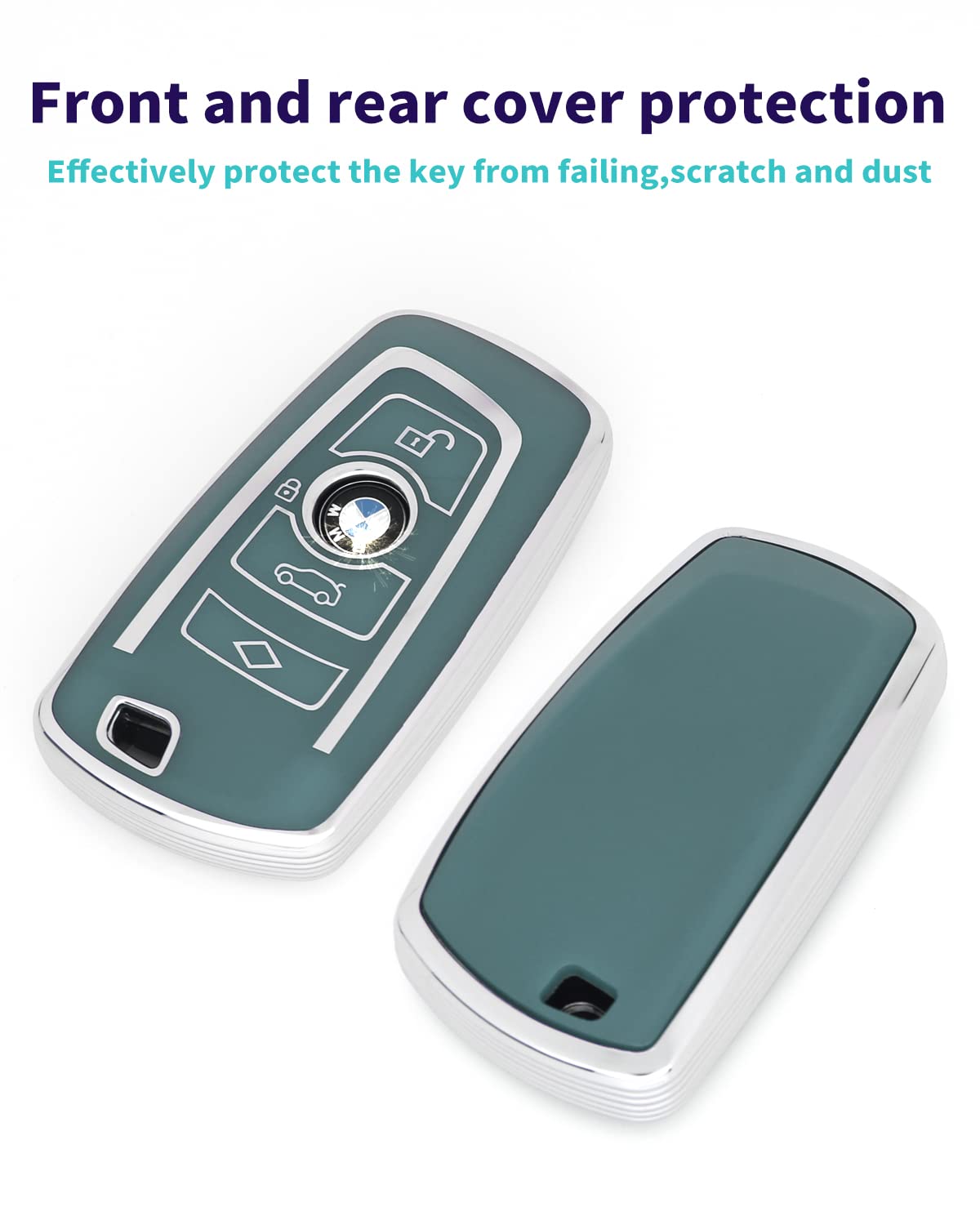 Haoyoumei Suitable For Bmw Key.Advanced Soft Tpu Key Case Is Compatible With 1 X1 X3 2 X4 4 X5 5 X6 M5 M6 6 F20 3 Gt3 Gt5 Key 36