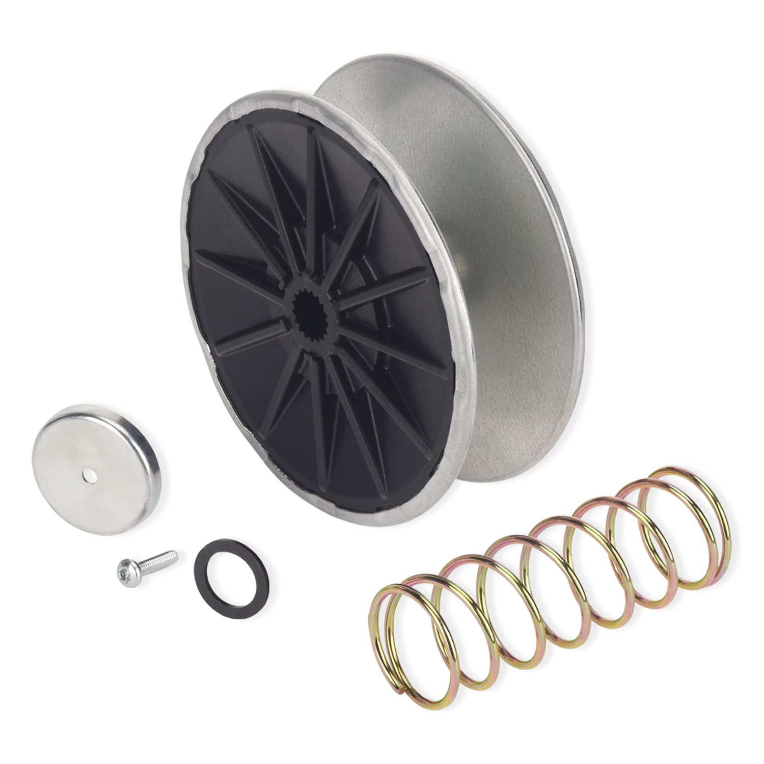 Mwedp Mia12482 Secondary Transmission Variator Pulley Kit Compatible With John Deere Lawn Mower And Garden Tractor, Fits D105 E1