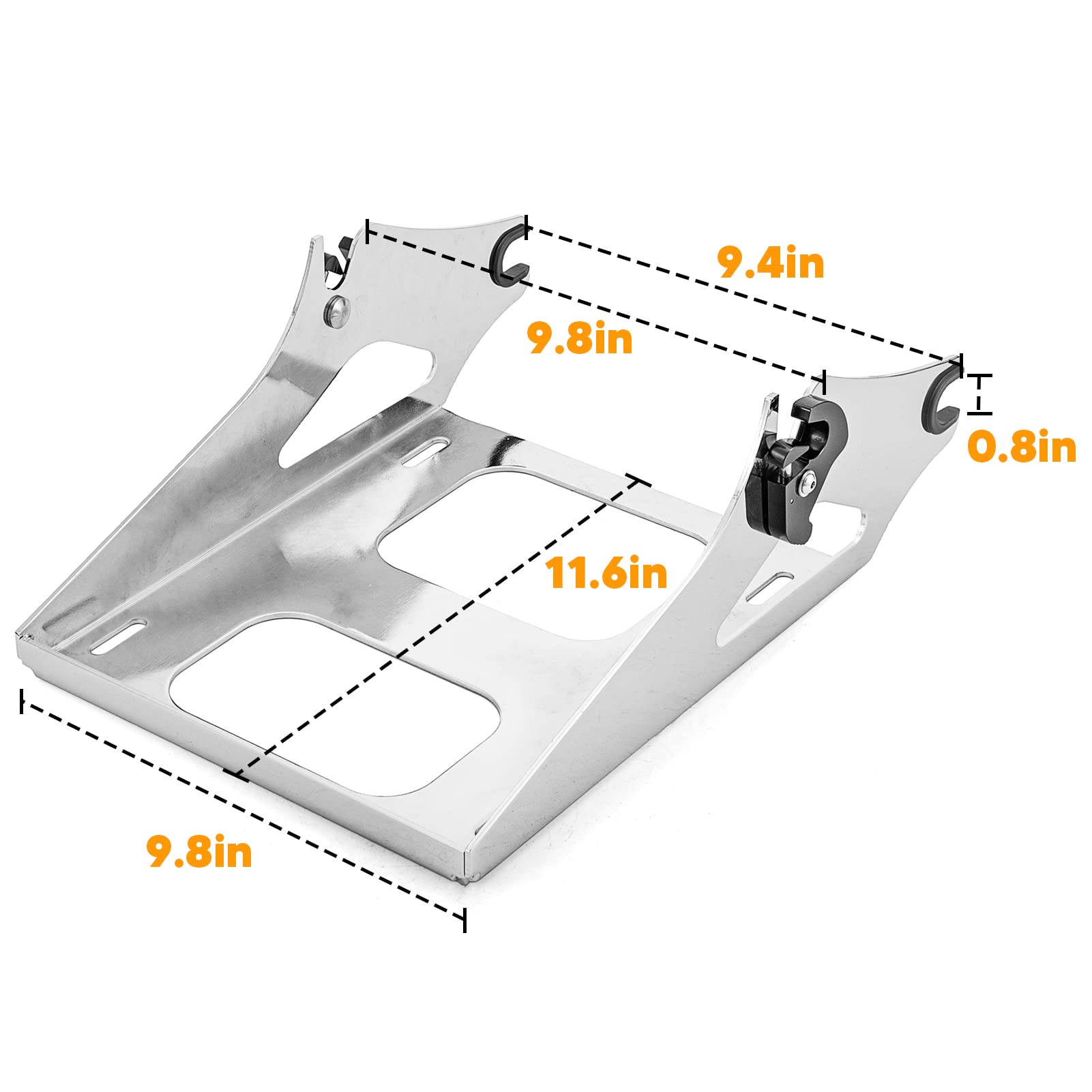 Mofun Tour Pack Mounting Rack Detachable Trunk Mount Compatible with 2014-2024 Harley Touring Road King Electra Glide Road Glide