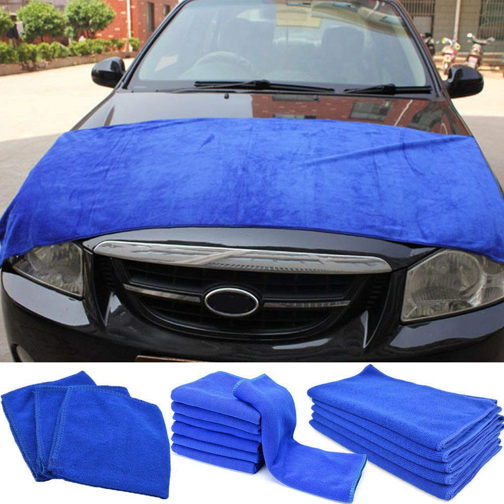 3NH Blue Large Microfibre Cleaning Auto Car Detailing Soft Cloths Wash Towel Duster
