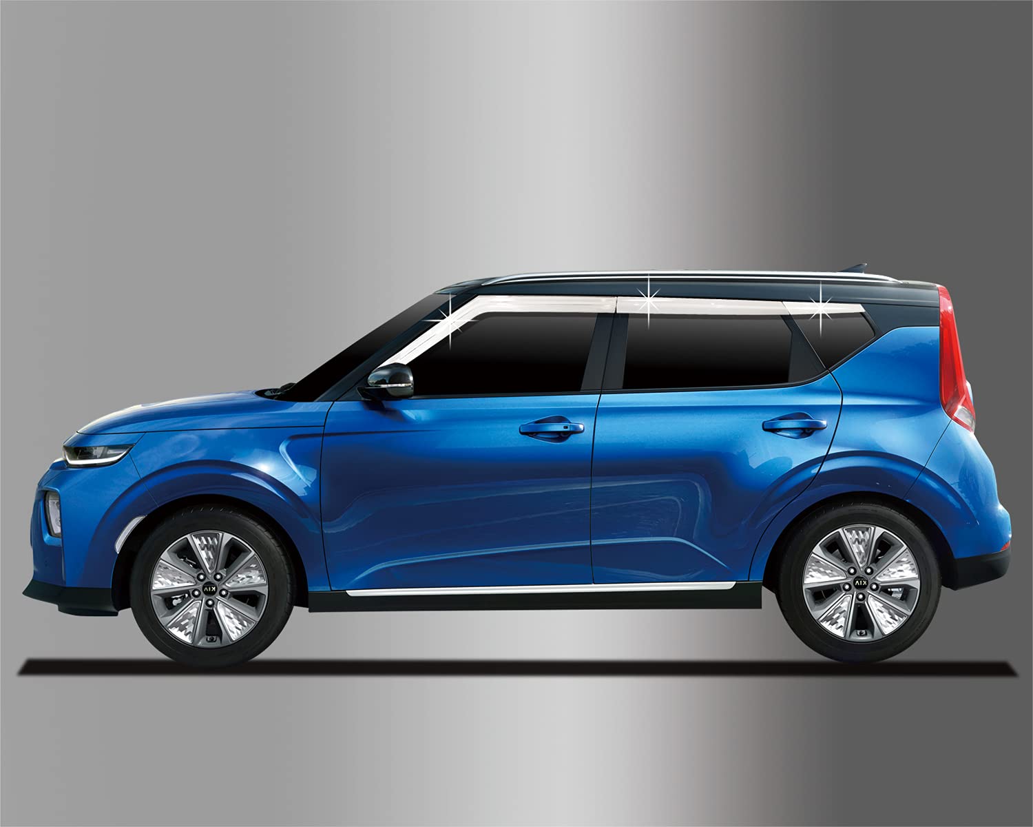 Autoclover Tape-On Rain Guards Window Visors 6 Pcs Set For Kia Soul 2020 2021 2022 2023 2024 2025 / Window Deflectors, Out-Chann