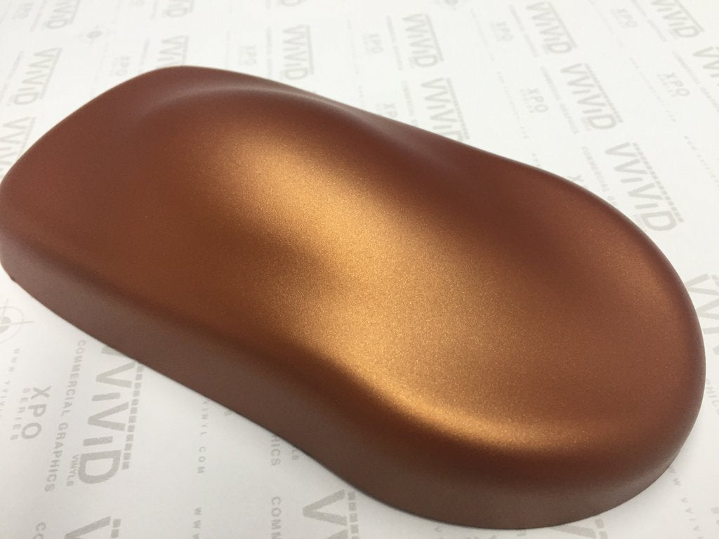 Vvivid+ Premium Vinyl Wrap Film (25Ft X 5Ft, Matte Metallic Copper)
