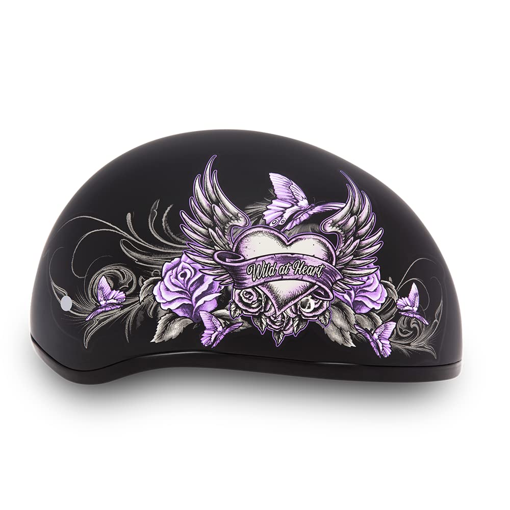Daytona Helmets Half Skull Cap Motorcycle Helmet - Dot Approved [Wild At Heart] [Xl]