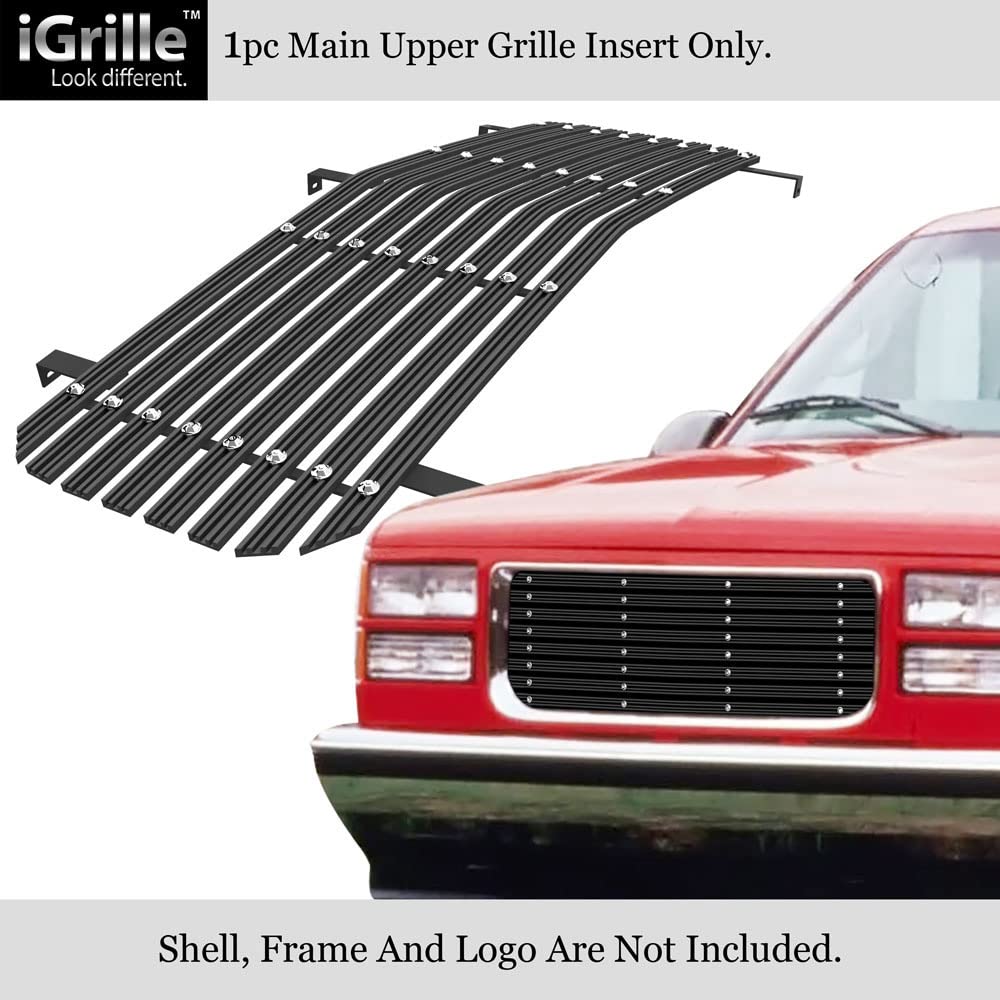 APS Stainless Steel Chrome Billet Front Grill Insert for GMC Suburban & Yukon 1994-1999, C K Pickup 94-98, Model G85012A