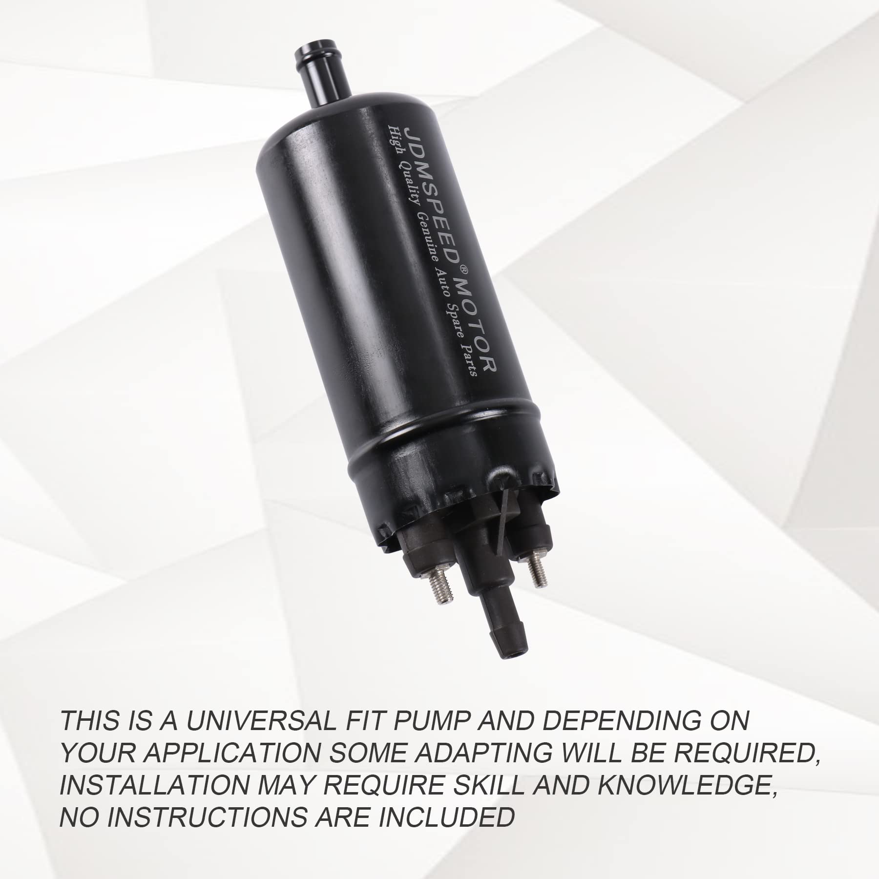 JDMSPEED Fuel Pump 12V High Pressure Alloy Steel Black E446 Replacement for 0580464070, 0580453911, 0580463017, 0580464023