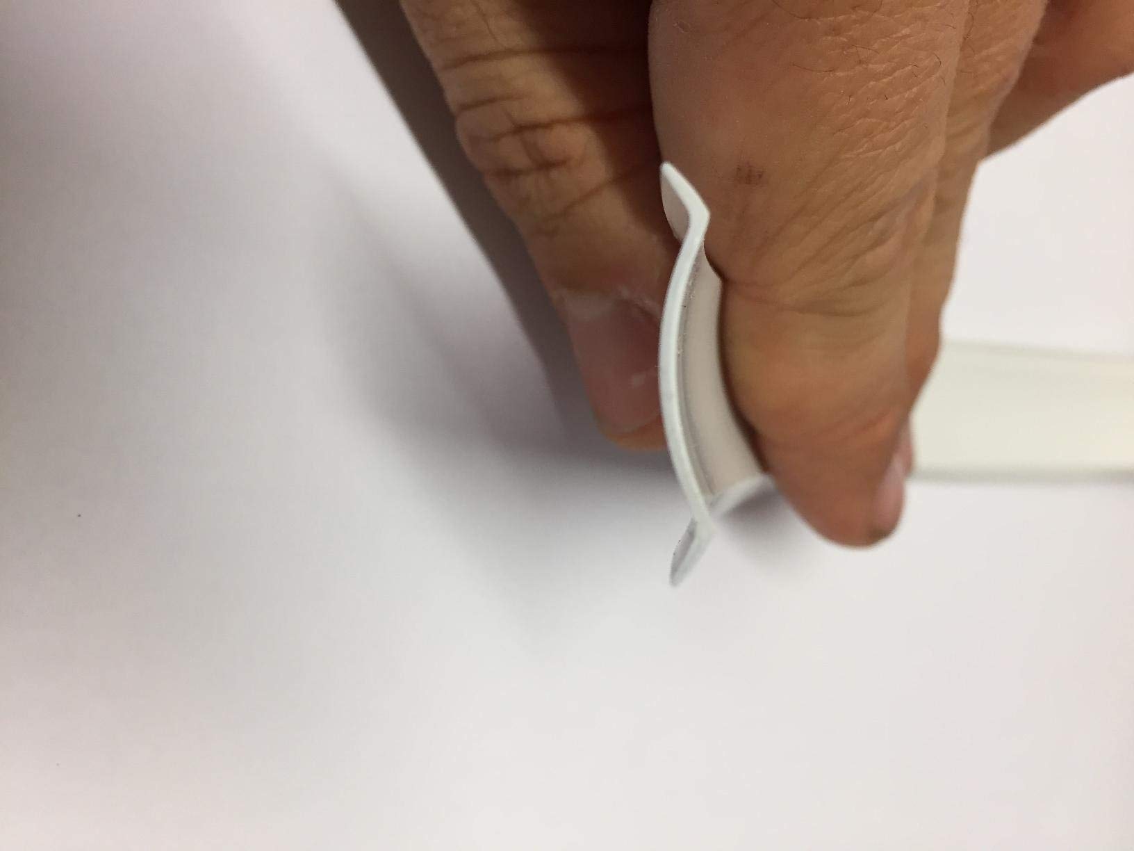 Automotive Authority White Vinyl 1 Insert Molding Trim Screw Cover Rv Camper Travel Trailer (White, 100 Ft)