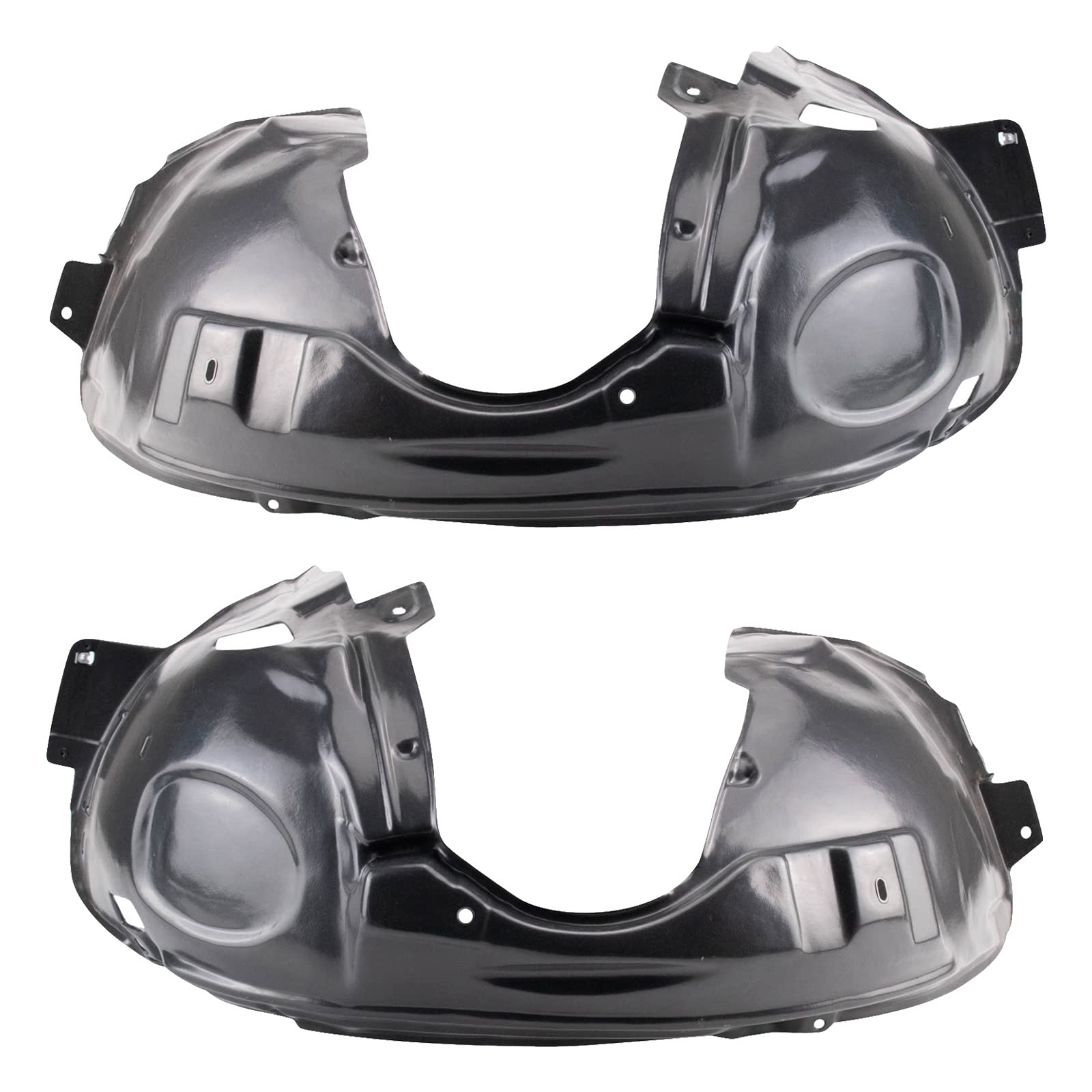 Trq Inner Fender Liner Set Compatible With 2002-2008 Mini Cooper Mc1248101 Mc1249101