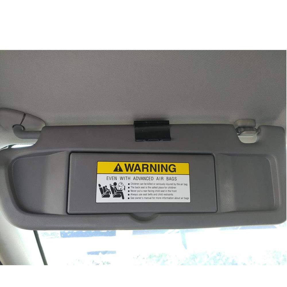 Dasbecan Atlas Gray Left Driver Side Sun Visor Compatible With Honda Civic 2006-2011 Replaces# 83280-Sna-A01Za 83280-Sna-A01Z