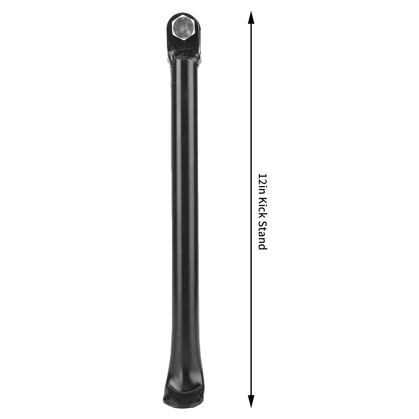 Keenso Motorcycle Kick Stand, Steel Alloy Motorbike Foot Side Support Stand Dirt Bike Side Kickstand 12in Kick Stand with Spring