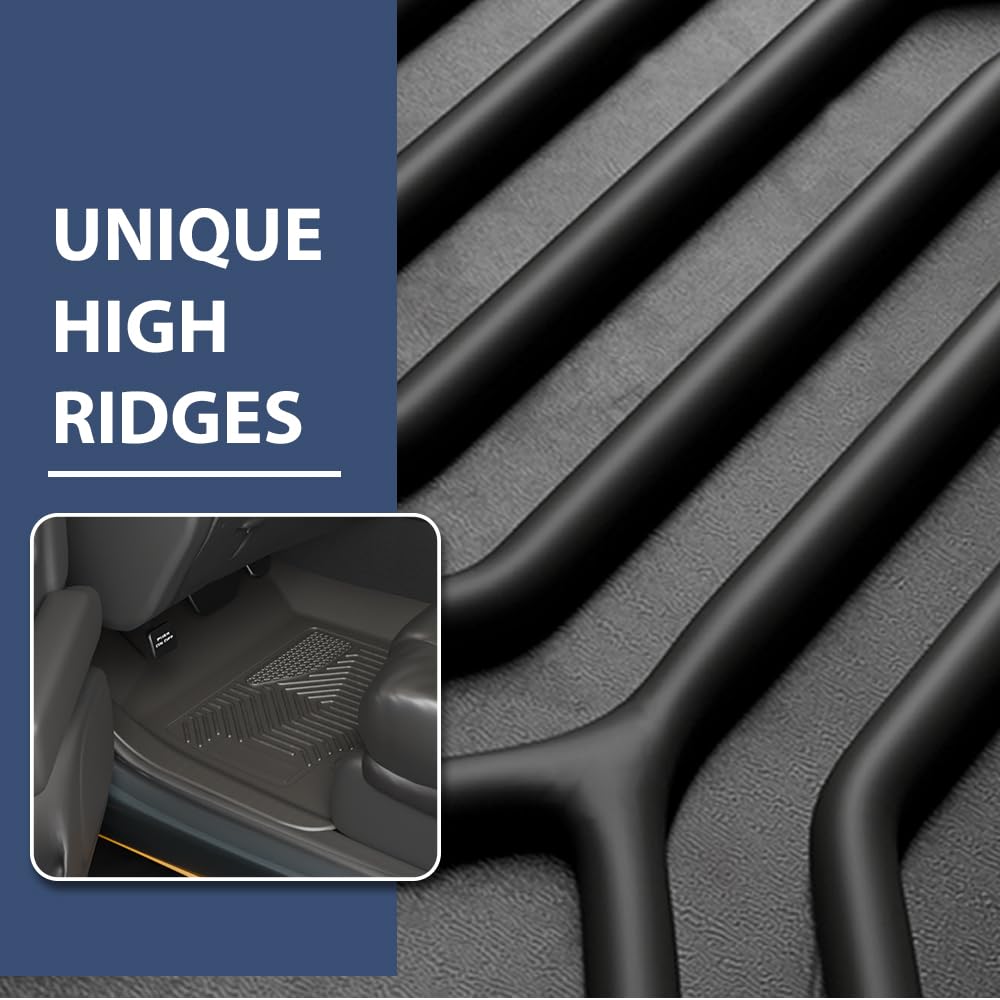 Pit66 Cargo Liners Compatible With 2019-2024 Chevy Silverado Gmc Sierra 1500 2500Hd 3500Hd Crew Cab (Fit 2019 1500 New Body Styl