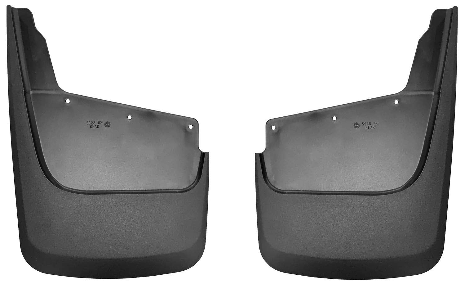 Husky Liners - Rear Mud Guards | Fits 2020-2024 Chevrolet Silverado 2500/3500 HD w/Single Rear Wheels - Black, 2 Pc. | 59281