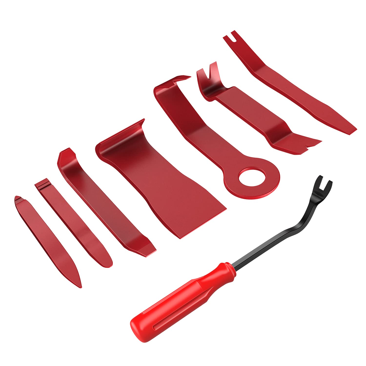 GOOACC 8PCS Auto Trim Removal Tool Kit NoScratch Pry Tool Kit for Car Audio Dash Door Panel Window Molding Fastener Remover Too