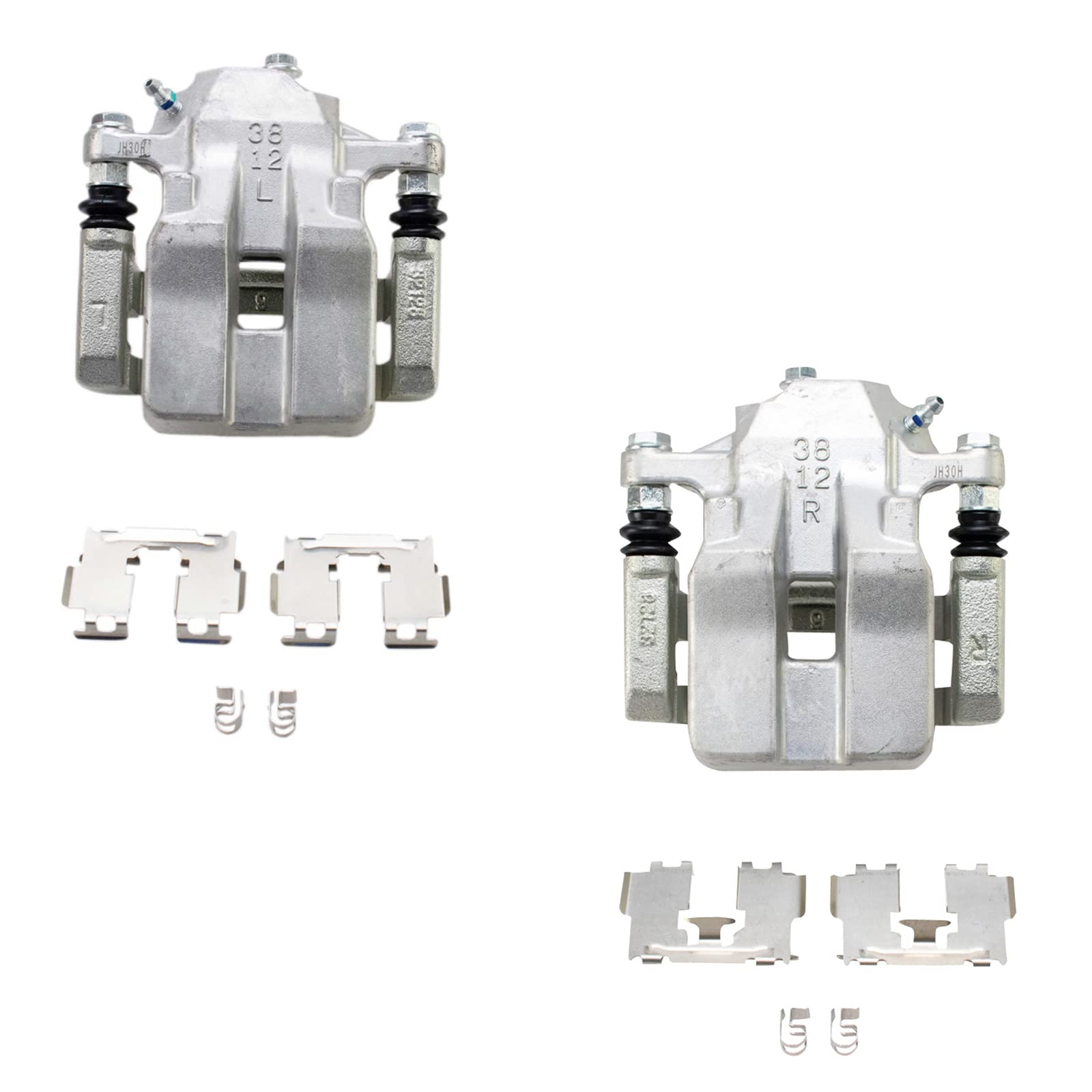 Trq Rear Brake Caliper Set Compatible With 2012-2018 Toyota Rav4