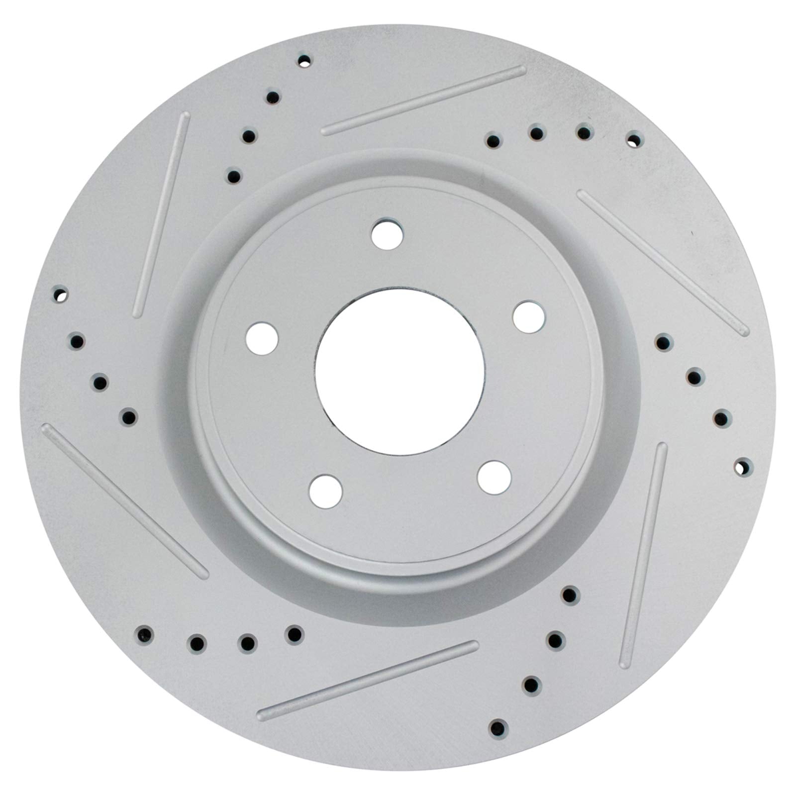 Trq Front Performance Brake Rotor Drilled Slotted Pair Set For 2013 Jx35 / 2015-2018 Murano / 2013-2018 Pathfinder / 2014-2018 Q