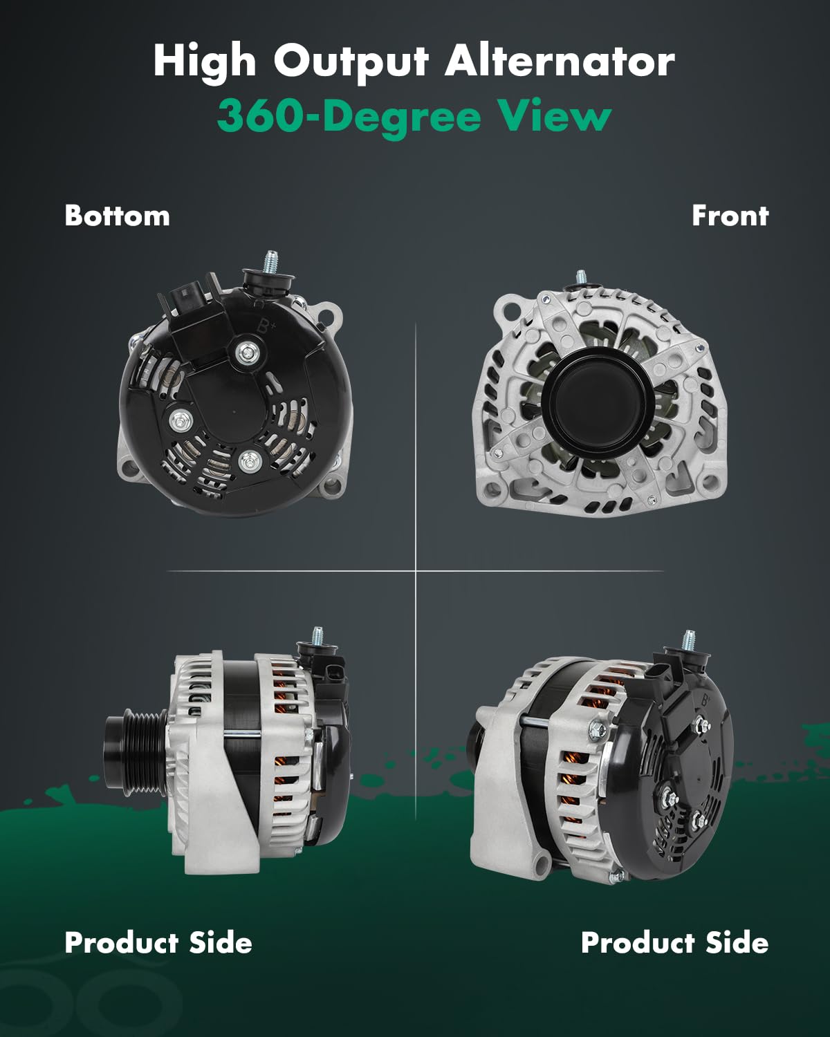 SCITOO Alternator Fits for Chevy for Silverado 1500 14-18, for Camaro, for Suburban & for GMC for Sierra 1500 14-18, Yukon, Yuko