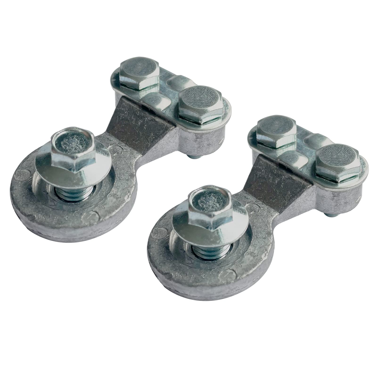 Ampper 3/8''-16 Lead Side Post Battery Terminal Clamps, Standard Side Post Battery Terminal Connector Ends Compatible with GM Po
