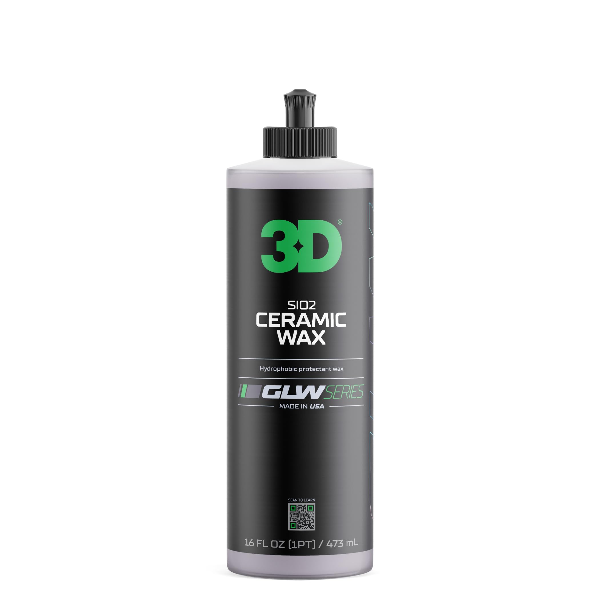 3D GLW Series Ceramic Wax - SiO2 Infused Car Wax for Ultimate Gloss, Hydrophobic Protection & Easy Application | Ultra Slick Shi
