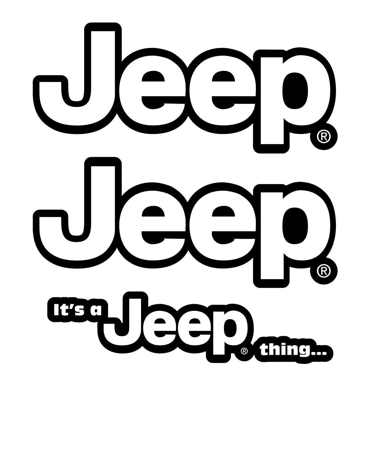 CHROMA Jeep It's a Jeep Thing Stick Onz Decal, White, Model 009991, Silk Material