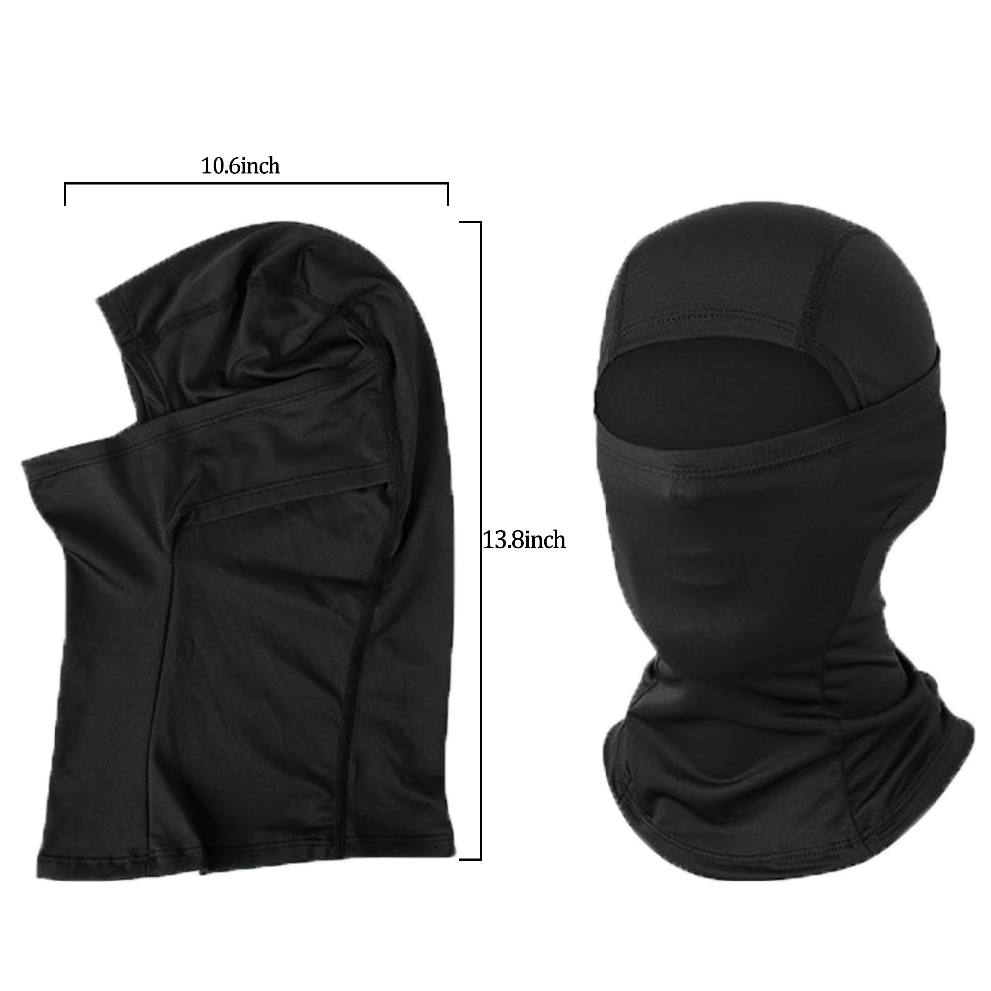 ATV Goggles with Balaclava face Mask for Men Women and Youth, Dirt Bike Motorcycle Motocross Riding Ski Goggles (Black Color+Bla