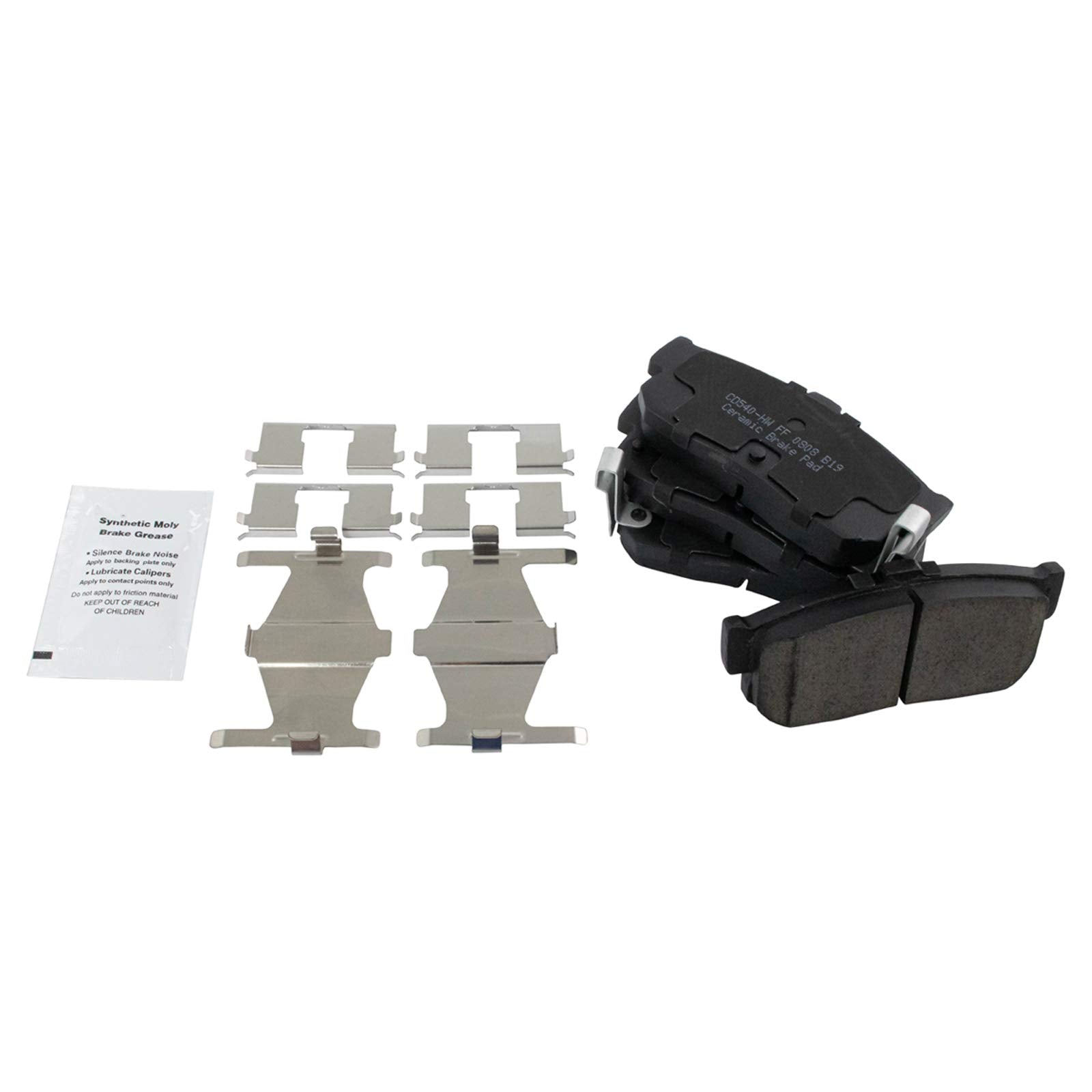 Trq Front And Rear Brake Pad & Rotor Kit Brake Pads Brake Rotor Ceramic Compatible With 2000-2001 Infiniti I30 Nissan Maxima