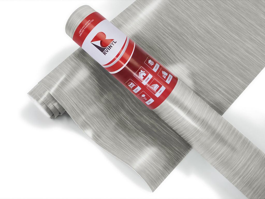 3M 2080 Br120 Brushed Aluminum (5Ft X 15Ft) Vinyl Wrap Film Sheet With Air-Release For Cars, Trucks & More (75Sq Ft Roll)