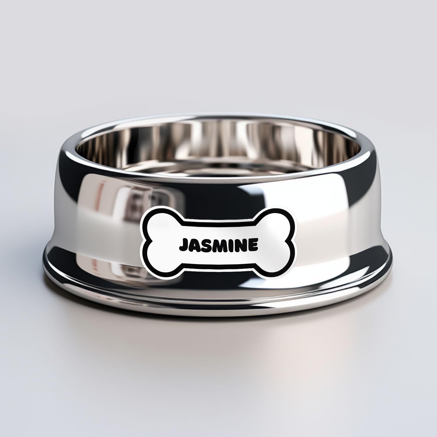 Jasmine Dog Name Sticker - Waterproof Vinyl Decal For Car Bumper, Laptop, Water Bottle, Wall, And Window, Size - 6'' Longer Side