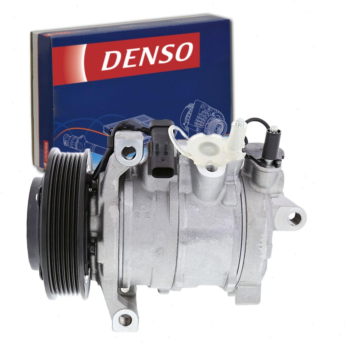Denso 471-0835 New AC Compressor with Clutch, 1 Pack