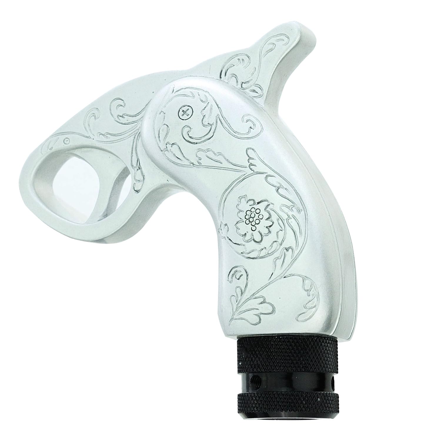 Abfer Cool Gear Shift Knob Unique Car Shifter Knobs Shifting Lever Handle Head Fit For Most Automatic Manual Vehicle (Silver)