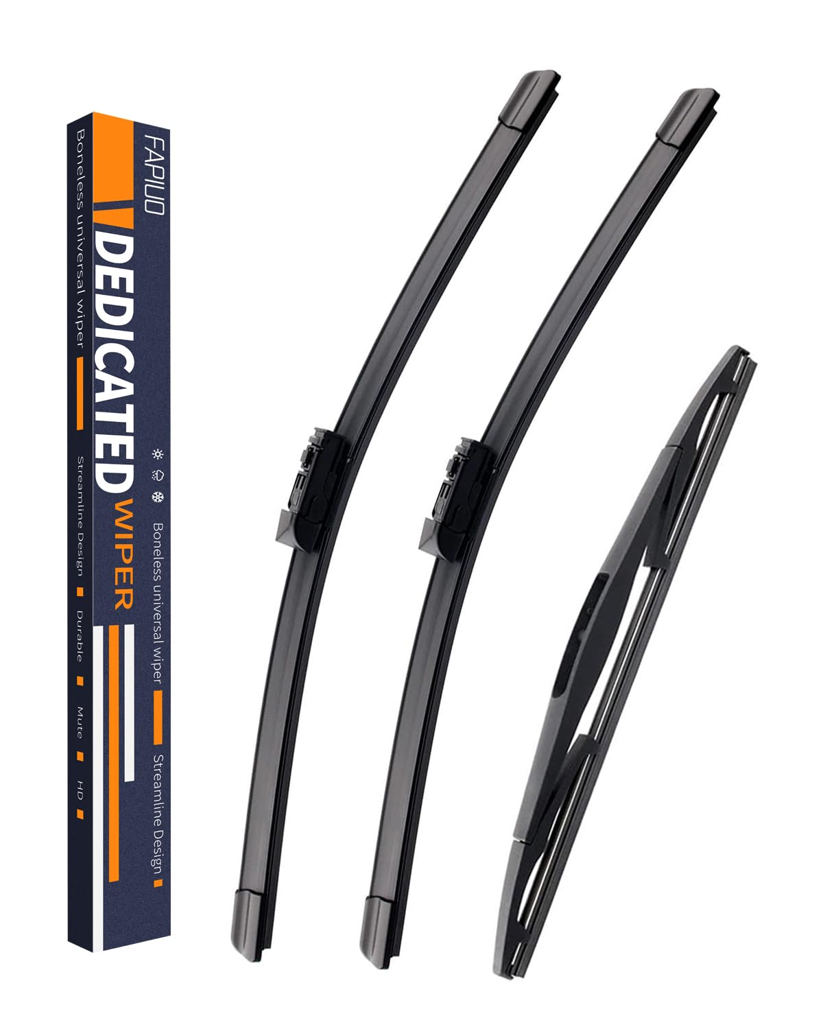 Replacement For Subaru Crosstrek 2018-2022, Impreza 2017-2021 Silent Wipers -Fapiuo Front And Rear Windshield Wipers 26''/16''+1