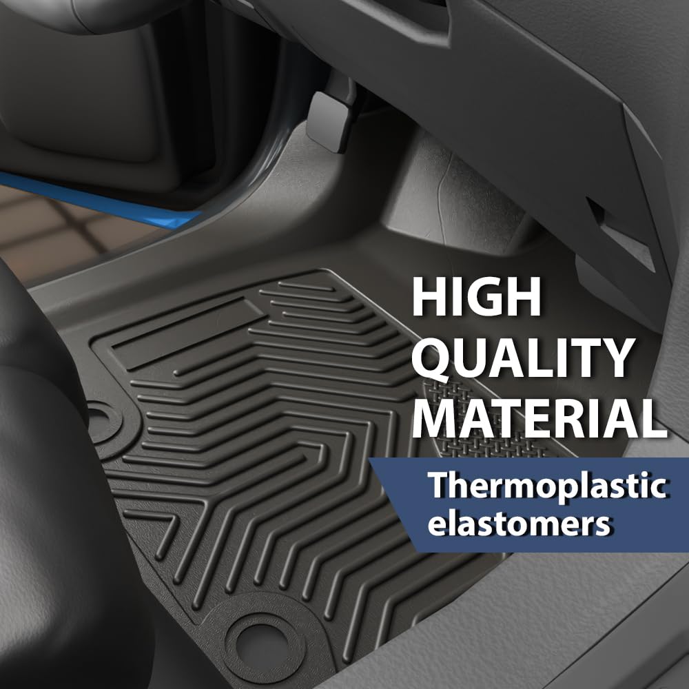 Pit66 Cargo Liners Compatible With 2019-2024 Chevy Silverado Gmc Sierra 1500 2500Hd 3500Hd Crew Cab (Fit 2019 1500 New Body Styl