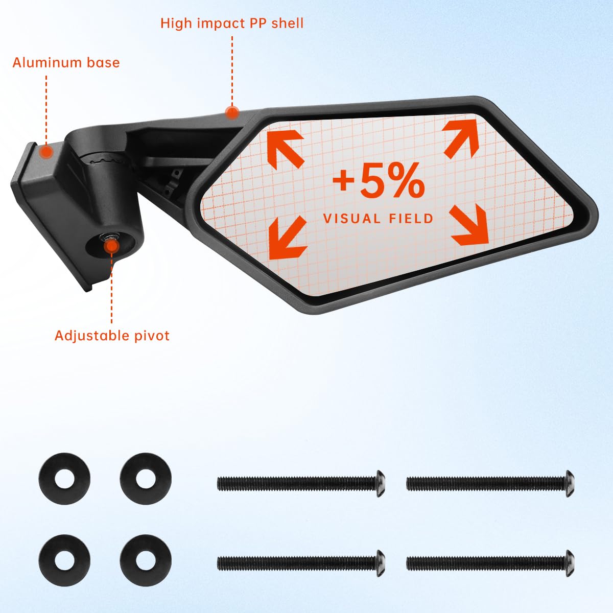 SHEJISI X3 Mirrors,Explosion-proof glass upgraded Maverick X3 side view mirrors Compatible with 2017-2023 Can Am Maverick X3 / X