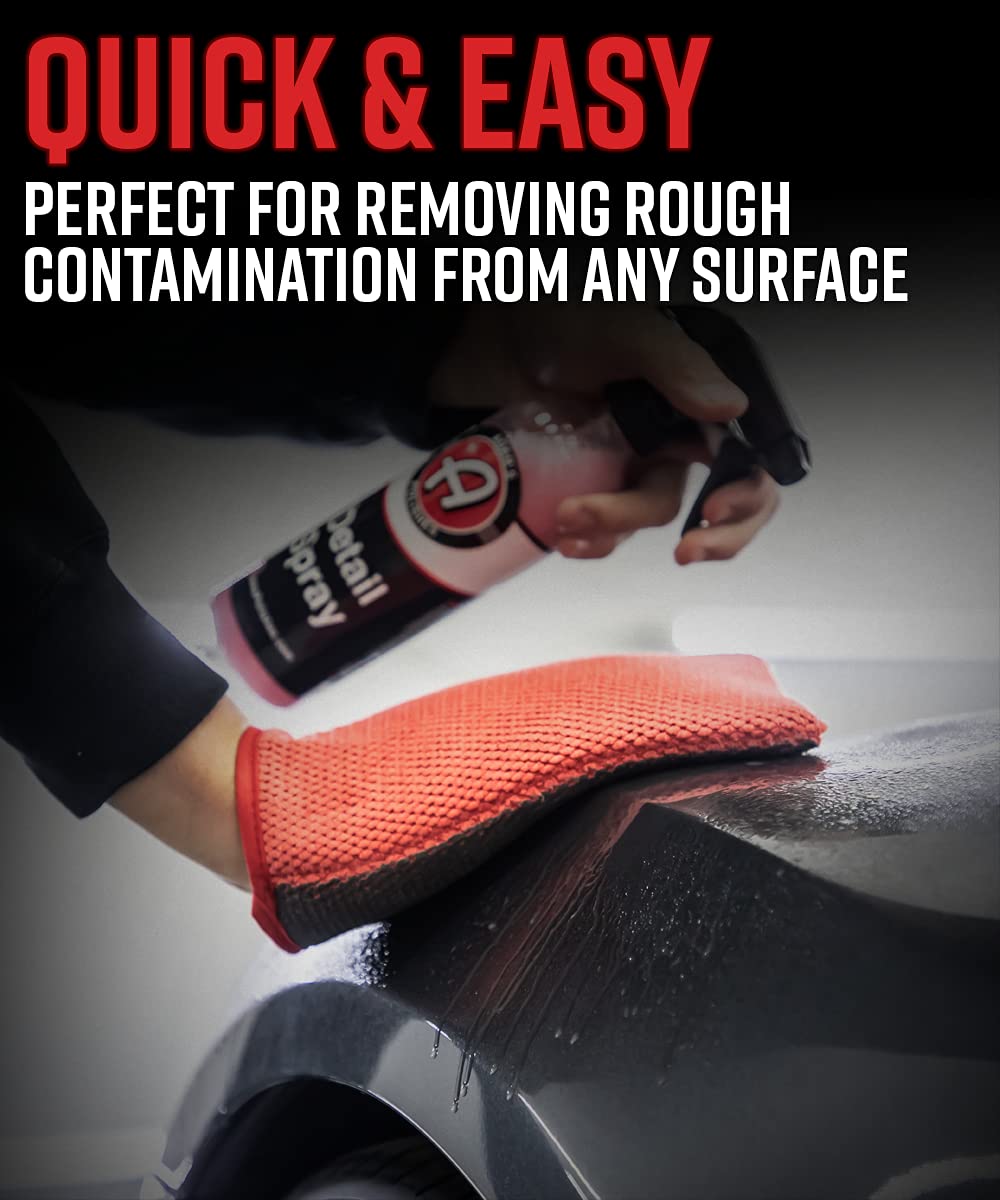 Adam'S Polishes Clay Mitt & Detail Spray Clay Lubricant - Medium Grade Clay Bar Infused Mitt  Car Detailing Glove Quickly Remove