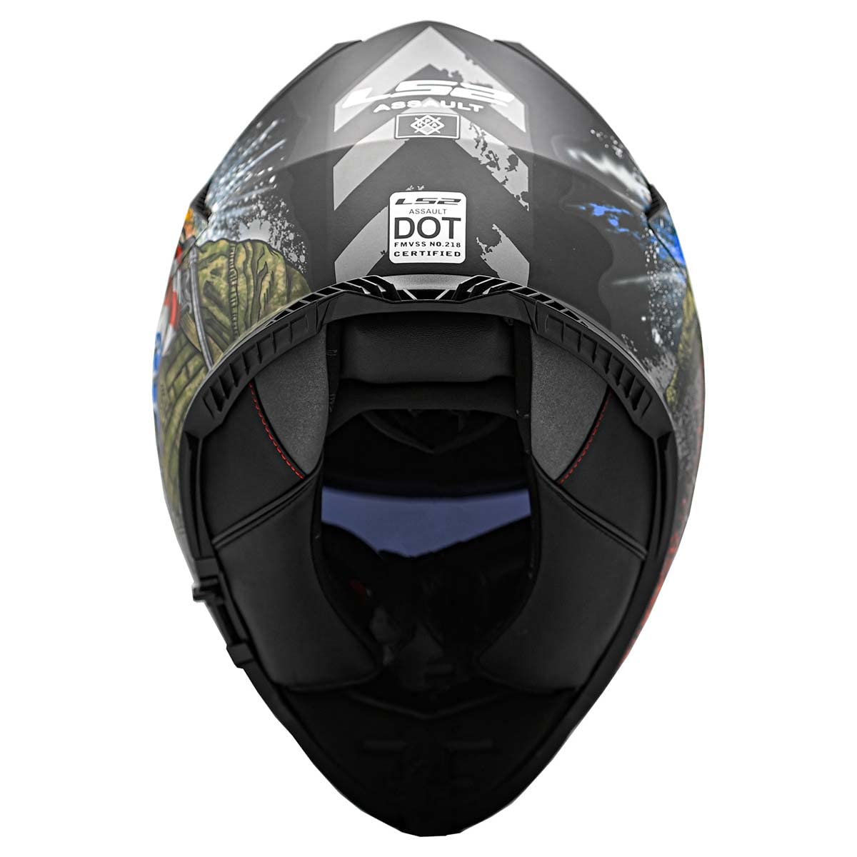Ls2 Helmets Assault Full Face Motorcycle Helmet W/Sunshield (Commando Black Camo - Medium)